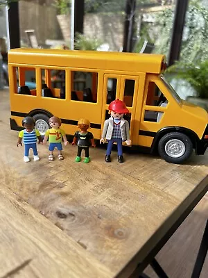 Buy Playmobil 5680 School Bus City Life With Figures Working Flashing Lights • 12£