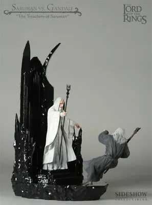 Buy Rare Sideshow Lord Of The Rings - Gandalf Vs Saruman Diorama 9714 NEW SEALED • 1,455.16£