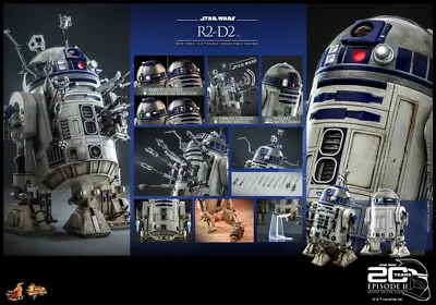 Buy New Hot Toys MMS651 STAR WARS II: ATTACK OF THE CLONES 1/6 R2-D2 R2D2 Figure • 252£