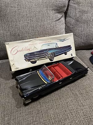 Buy Vintage Japan Tin Bandai Cadillac Convertible 17” Toy Friction Car W/Box • 1,226.66£