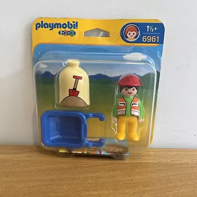 Buy Playmobil 123 Figure Workman (6961) New In Box • 3.99£