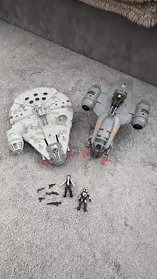 Buy Star Wars Mission Fleet Razor Crest And Millennium Falcon Han Solo Mandalorian  • 8.50£