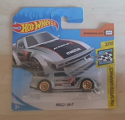 Buy Hot Wheels Mazda Rx-7 Koni Silver Race Speed Graphics 2/10 Mint On Short Card • 5£