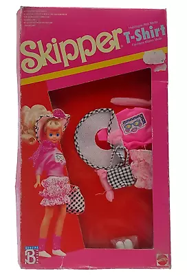 Buy Vintage 1989 Barbie Skipper T-Shirt Fashions: Summer Outfit 9088 / Mattel 1071, NrfB • 23.38£