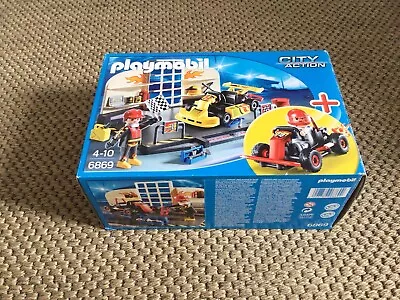 Buy PLAYMOBIL City Action 6869 Workshop Go Karts Complete. • 4.99£