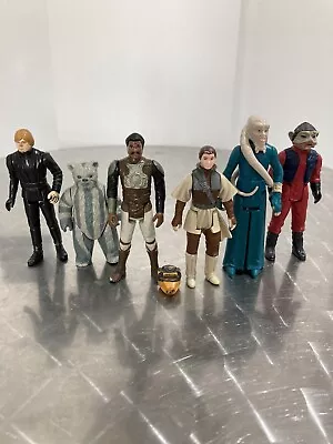 Buy Vintage Star Wars Figures Job Lot Bundle X 6 Princess Leia Luke Skywalker • 5.50£