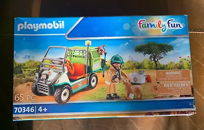 Buy Playmobil Family Fun Zoo Vet With Medical Cart Age 4+ RRP £27 • 9.49£