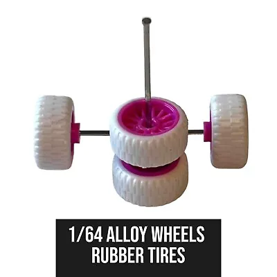 Buy New Custom Alloy 1:64 Wheels And Tyres Real Riders Rubber Hot Wheels Etc Spoke • 4.50£
