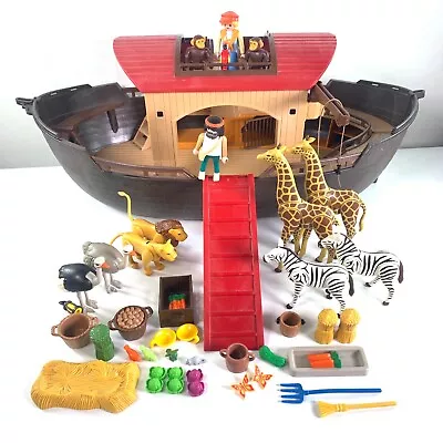 Buy Playmobil Noah's Ark Boat Animals Figures Noah Giraffe Ostrich Lion Zebra Monkey • 17.99£