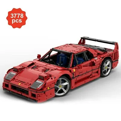 Buy 3778 Pcs Ferrari F40 Building Blocks Set • 110£