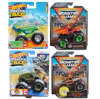 Buy Hot Wheels Monster Jam Trucks 1:64 Scale 3+ Toy Race Grave Digger Ninja Turtle • 19.80£