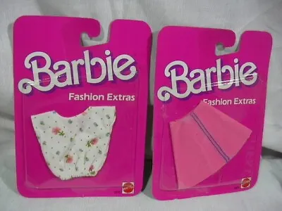 Buy 1984 Barbie Mattel Vintage Fashion Extras Skirt Pink & Flower Moc T-shirt • 33.91£