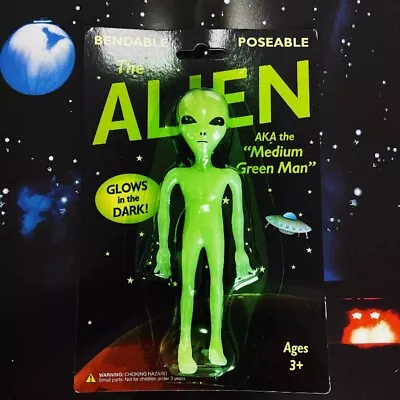 Buy HOT Bendable Poseable The Alien Glows In The Dark Cartoon Figure   Toys • 23.03£