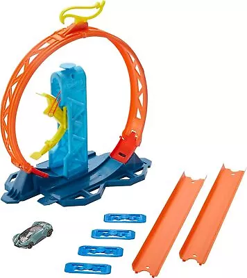 Buy Hot Wheels Track Builder Pack Assorted Loop Kicker Pack Connecting Sets Ages 4  • 17.95£