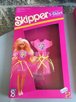 Buy 1989# Barbie Dolls - Skipper Wearing T-Shirt Fashions Outfit# Mattel  • 19.53£