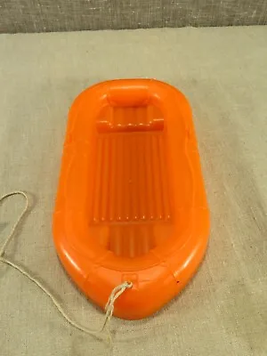 Buy 1975 Orange Inflatable Boat By Mattel Made In USA Rare • 20.55£