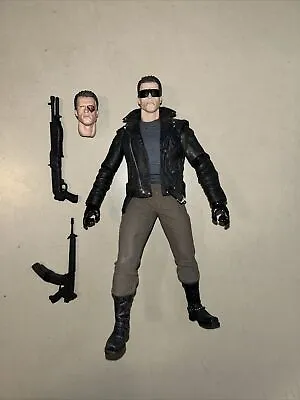 Buy Neca The Terminator T-800 Police Station Assault 7” Figure Complete Genuine 2011 • 29.99£
