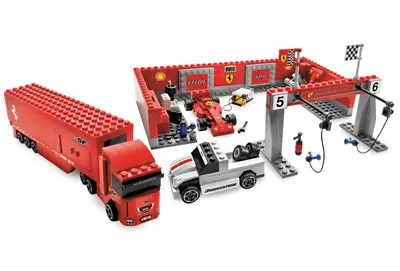 Buy LEGO 8155 – Racers – Ferrari F1 Pit  - 482 Parts • 45£