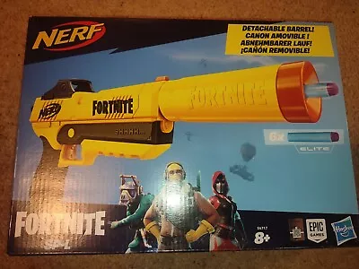 Buy Nerf Fortnite SP L Blaster Toy Gun With 6 Elite Darts Packaging Shelf Wear • 9.99£