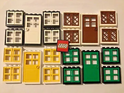 Buy LEGO Door 1x4x3 And 4 Windows 1x4x3 - Choose Colours 60623 FREE POSTAGE • 10.99£