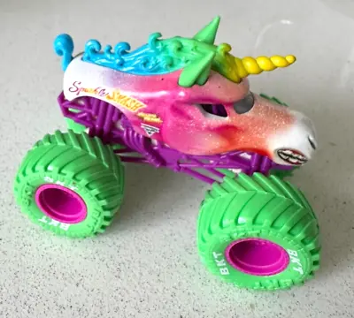 Buy MONSTER JAM Sparkle Smash Neon Limited Edition Truck 1:64 Rare Hot Wheels *NEW* • 4.99£