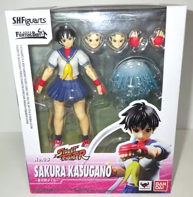 Buy Bandai S.H.Figuarts Street Fighter No.08 - Sakura Kasugano - From Japan Rare New • 125.34£