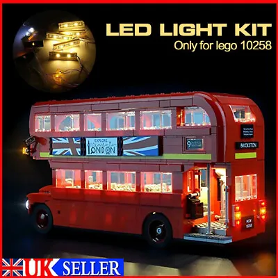 Buy LED Light Lighting USB Kit ONLY For Lego London Bus 10258 Bricks Building Blocks • 18.59£