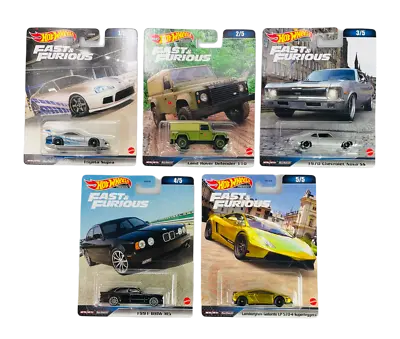 Buy HOT WHEELS PREMIUM 2023 FAST AND FURIOUS SET OF 5pcs HNW46 DIE CAST NEW MODEL • 51.41£