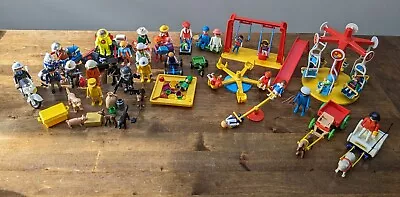 Buy Vintage Playmobil Selection With Playground, Figures, Vehicles And Services • 25£