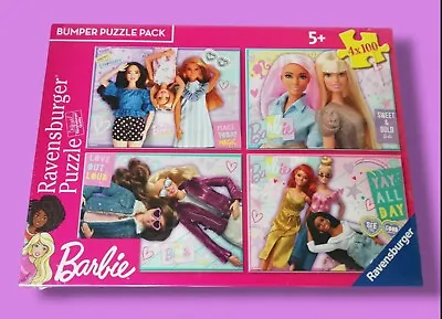 Buy Barbie Bumper Jigsaw Puzzle Pack 🧩: 4 X 100: Ravensburger: Age 5+: New & Sealed • 12£