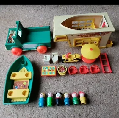 Buy Vintage 1972 Fisher Price Play Family Camper Complete.  • 10£
