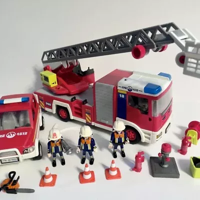 Buy Playmobil Fire Engine Truck Extendable Ladder 4820 And Fire Chiefs Car 4822 • 27.99£