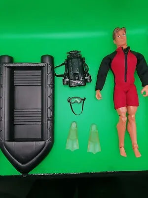 Buy Action Man Scuba Diver. 12  Hasbro Figure With Dingy • 15£