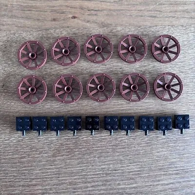 Buy LEGO 10x Wheel With Spokes (4489) And 2x2 Single Bearing (67688) FREE UK Postage • 6.95£