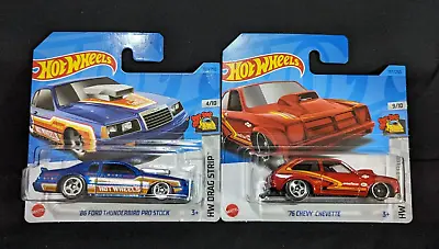 Buy Hot Wheels Pair Of '86 Ford Thunderbird Pro Stock And '76 Chevy Chevette Models. • 6.99£