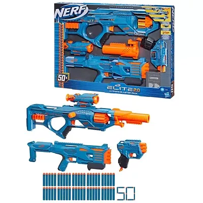 Buy Nerf Elite Ultimate Blaster 3 Pack Blasters With 50 Darts  Nerf Guns Christmas • 35£