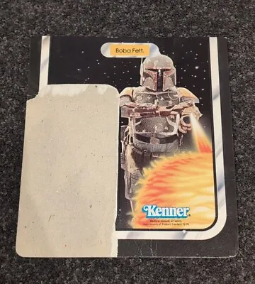 Buy Vintage Star Wars Boba Fett Cut Cardback Kenner 65 Back • 38£