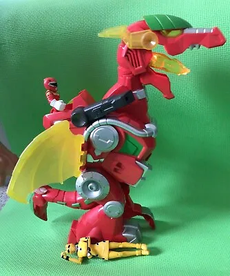 Buy Power Rangers Red Ranger+Dragon Thunderzord Hasbro Playskool Heroes Lights Sound • 0.99£
