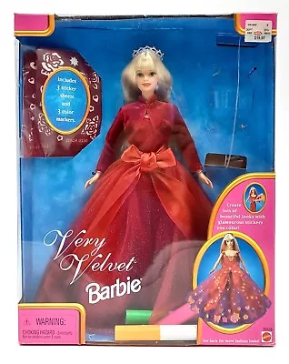 Buy 1998 Very Velvet Barbie Doll / Mattel 20528, NrfB • 71.82£
