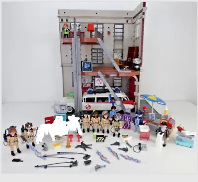 Buy Playmobil Ghostbusters Cadillac Hotdog Seller Ghosts Fire House Massive Lot Toy • 149.99£