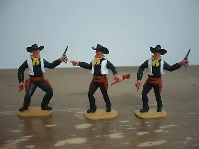 Buy Timpo Wild West  3 Cowboys With Weapons Toy Soldiers • 18£