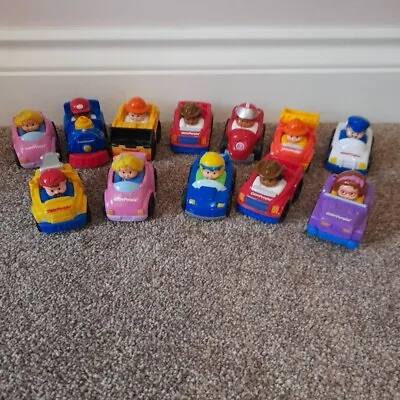 Buy 12fisher Price Little Wheelie People Cars Vehicles & Drivers Nice Condition  • 25£