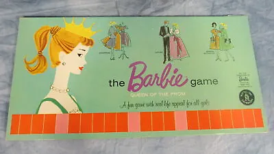 Buy BARBIE GAME QUEEN OF THE PROM~ORIGINAL 1960 BOARD GAME MATTEL VINTAGE Fun Game • 64.40£