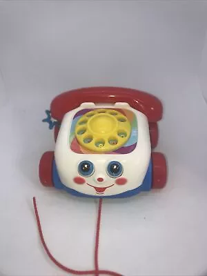 Buy Fisher Price Chatter Pull Along Rotary Dial Telephone Moving Eyes 2000 • 4£