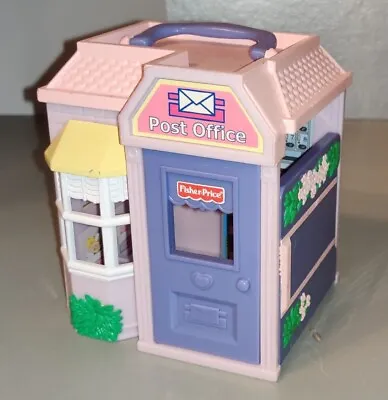 Buy Fisher Price Vintage Rare Post Office Sweet Streets Building Only Xmas Gift • 14.99£