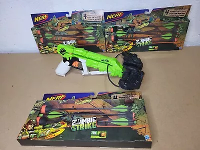 Buy NERF Gun Zombie Strike Wrathbolt Crossbow Rare Nerf Blaster Bow + 12 New Arrows • 26.99£