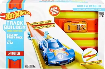 Buy Hot Wheels Track Builder Unlimited Build Track FOLD UP TRACK PACK Playset Toy • 18.49£