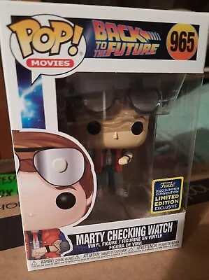 Buy Funko Pop Vinyl Marty Checking Watch #965 Back To The Future SDCC 2020 Exclusive • 23£