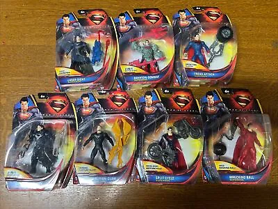 Buy 7x Mattel Superman 4” Figures, All New And Sealed (See Description) • 44.99£