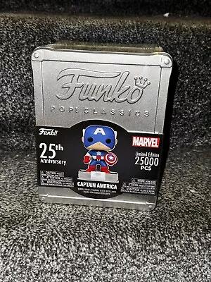 Buy Funko Pop! Classic Captain America Funko 25th Anniversary Exclusive NYCC 25000 • 39.99£